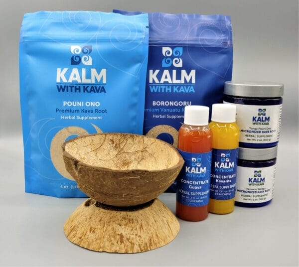 Kava root, instant kava, and kava extract sample pack
